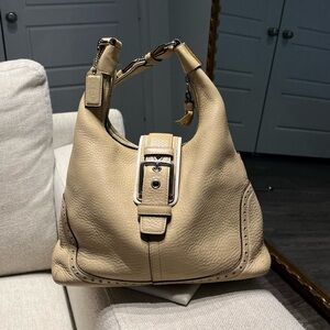 Coach Tan Leather Shoulder Bag